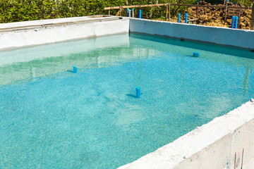 swimming pool under construction