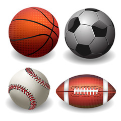 Sports Balls.
isolated on whire