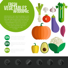 Fresh Vegetables Infographic