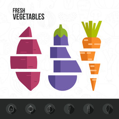 Fototapeta na wymiar Fresh Vegetables Infographic