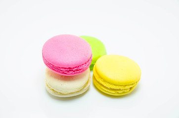 colorful macaron sweet tasty dessert