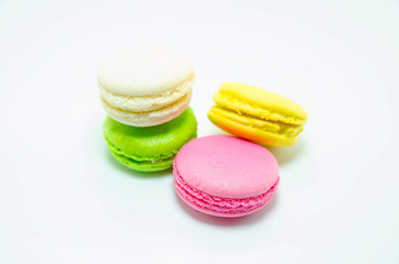 colorful macaron sweet tasty dessert