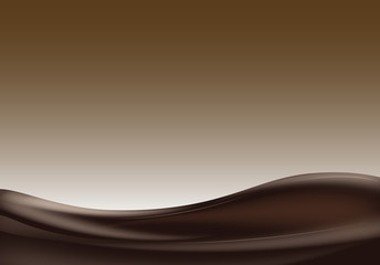 Dark chocolate wave 