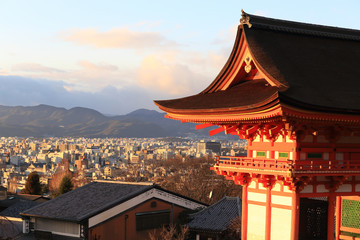 Fototapeta premium Kyomizu Temple in Winter Season kyoto Japan