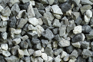 Pile of stones for construction texture background