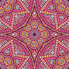 Ethnic floral seamless pattern