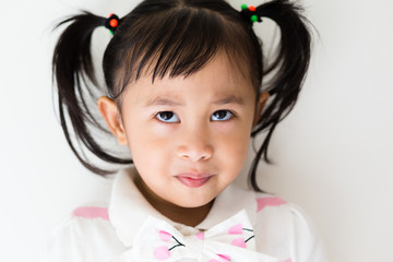 Funny face baby girl