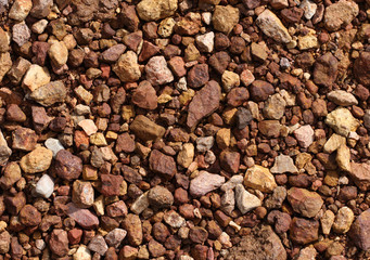 Pile of stones for construction texture background