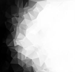 Black Polygonal Mosaic Background, Creative Design Templates