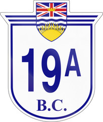 Shield for the British Columbia Highway number 19A
