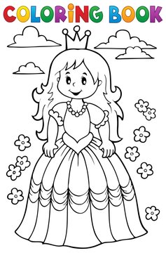 Coloring Book Princess Theme 3