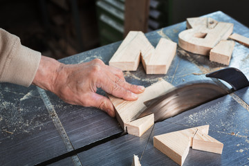 Making wooden letters