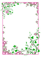 Floral frame.