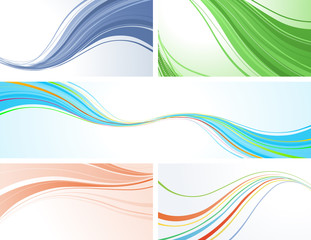 Set of abstract vector backgrounds.