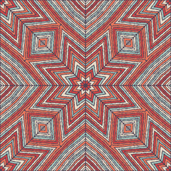 Ethnic floral seamless pattern