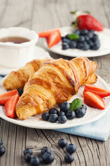 Fresh croissants