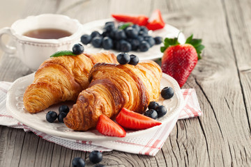 Fresh croissants