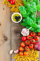 Italian food background