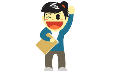 Business Women Cartoon 01