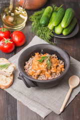 Buckwheat with meat