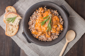 Buckwheat with meat