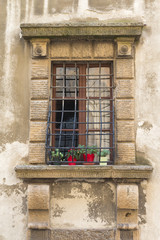 Fototapeta na wymiar Detail of medieval window