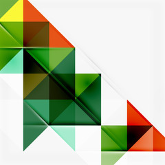 Abstract geometric background. Modern overlapping triangles