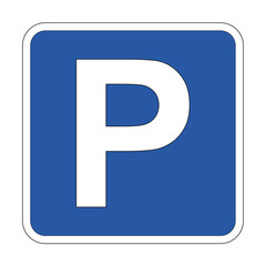 Icono parking - obrazy, fototapety, plakaty