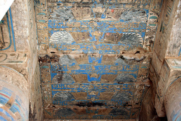 TEMPIO DI LUXOR RESTI DI SOFFITTO DECORATO