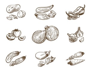 Vegetables set