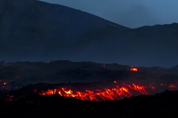 Papier Peint photo Volcan Eruption of Etna volcano's May 16, 2015