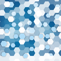 Vector abstract color 3d hexagonal. 