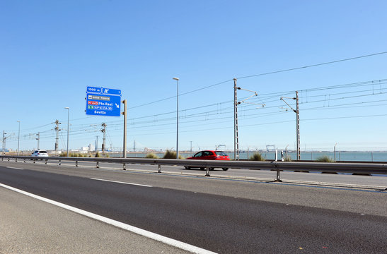 Autov&iacute;a de C&aacute;diz a San Fernando, Bah&iacute;a de C&aacute;diz, Andaluc&iacute;a, Espa&ntilde;a