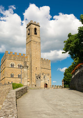 Fototapeta na wymiar Monumento pubblico del castello di Poppi in Toscana