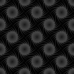 Design seamless monochrome whirl decorative pattern