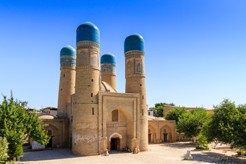 Chor-Minor Madrassah, Bukhara, Uzbekistan. UNESCO world Heritage - obrazy, fototapety, plakaty