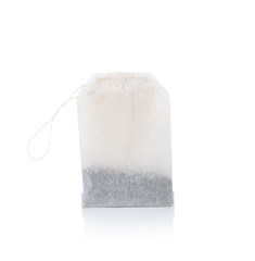 Teabag isolated on a white background