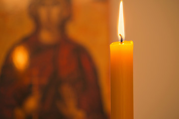 Candle light for religious celebration/Religious symbol
