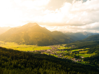Alpine village scenery