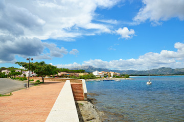 Picturesque coast of the Tyrrhenian Sea, Sardinia, Italy.