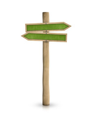 Empty blackboard road sign