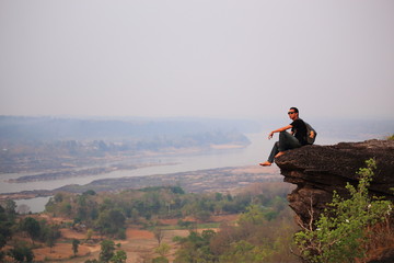 A man on the mountain