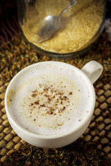 Cup of mocha coffee