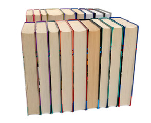 Books isolated on a white background
