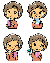 おばあちゃんとスマートホン