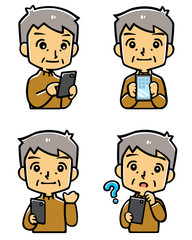 おじいちゃんとスマートホン