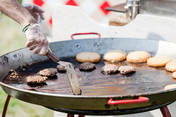 Barbecue on the grill