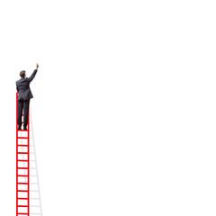 businessmen writing a concept on an empty wall © 4Max