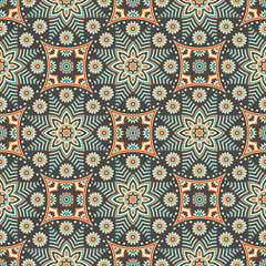 Abstract vector ethnic background seamless pattern