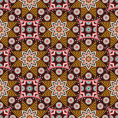 Abstract vector ethnic background seamless pattern